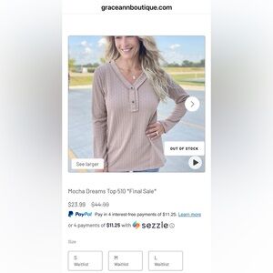 HEIMISH USA Brown Knit Top